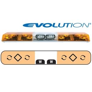 6483010 48" Evolution 4-Rotator Amber Lightba