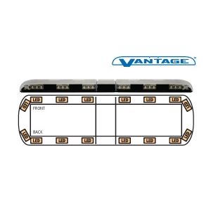 12-00002-E 54" Amber Vantage LED Lightbar