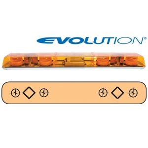 6483011 48" Evolution 4-Strobe Amber Lightbar