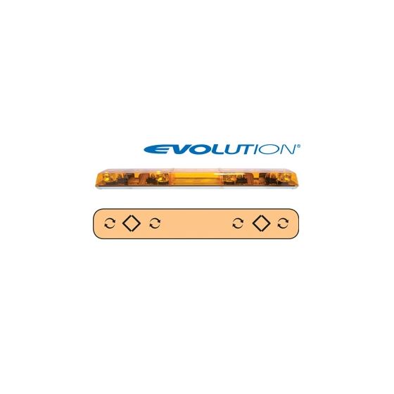 6543002 54" Evolution 4-Rotator Amber Lightba