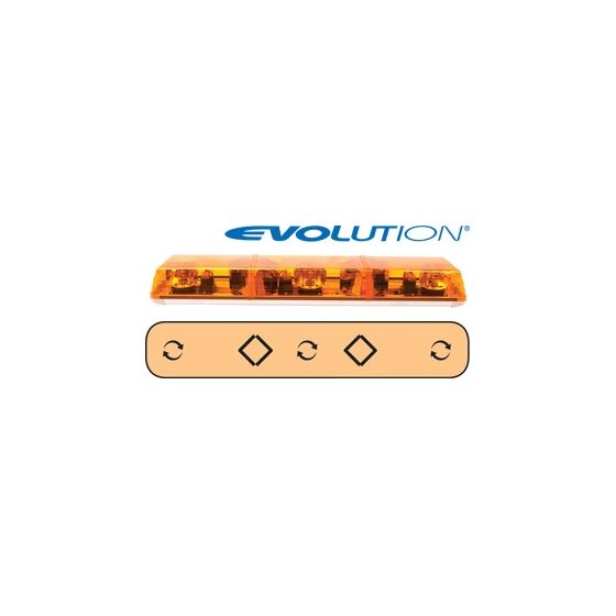 6363001 36" Evolution 3-Rotator Amber Lightba