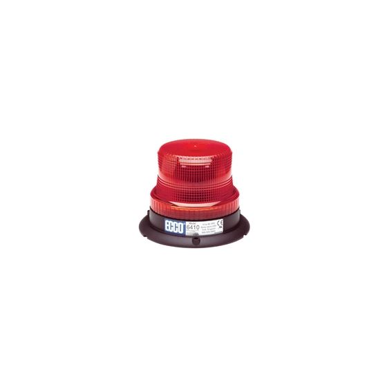 6410R 3-Bolt Red Low Intensity Rotating Strobe Bea