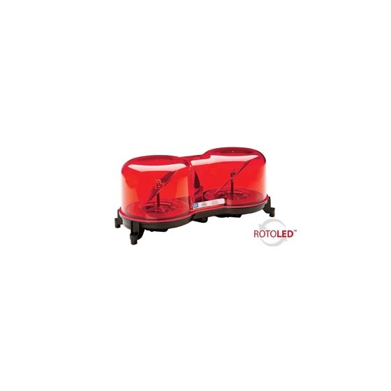 5280R Permanent 13" Red RotoLED Mini Lightbar