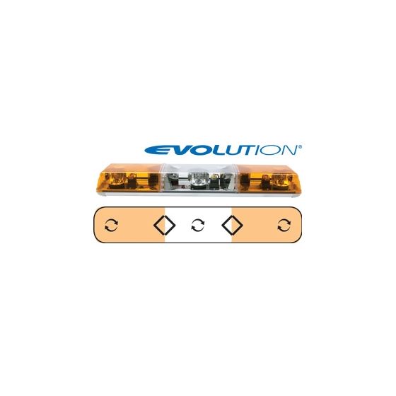 6363011 36" Evolution 3-Rotator Amber Lightba