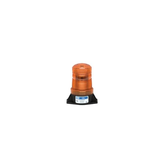 6263A 2-Bolt Amber Bottom-Wire-Exit Beacon